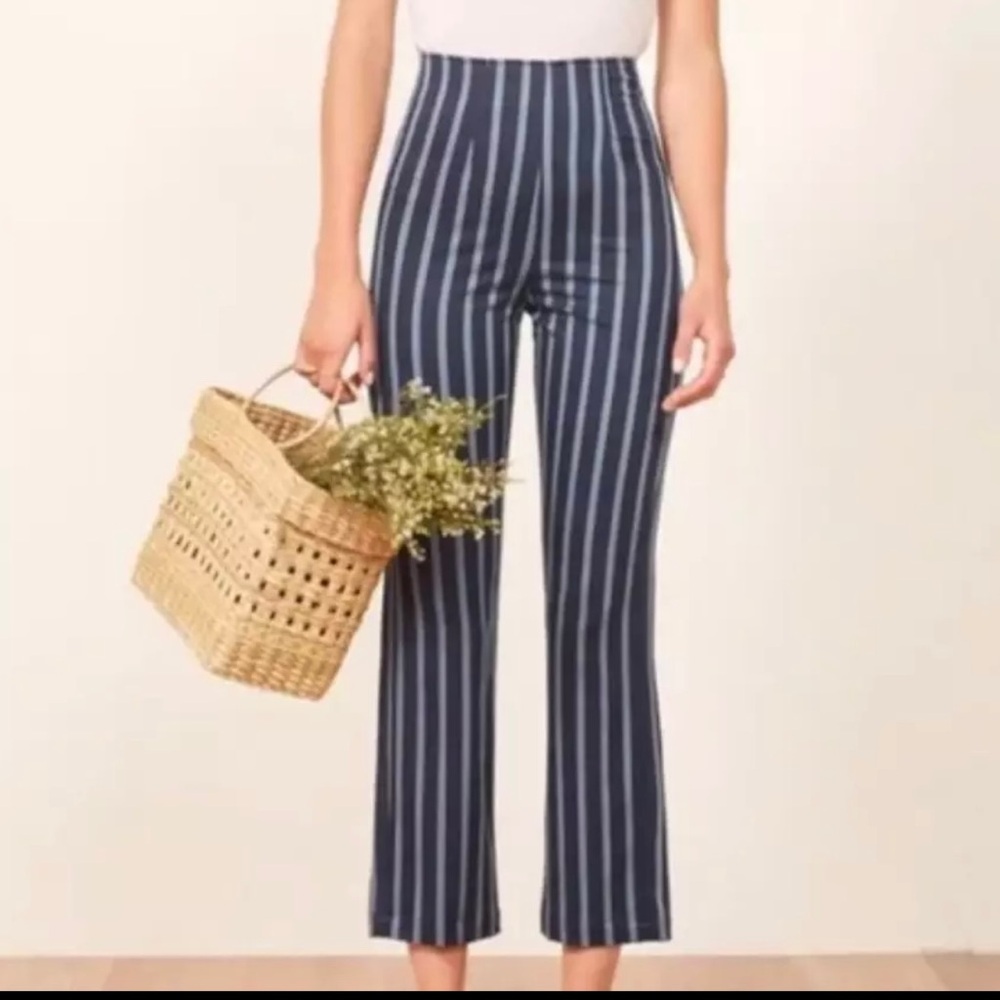 Reformation striped pants